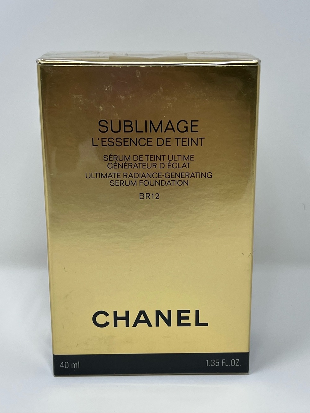 CHANEL Sublimage L’Essence de Teint Ultimate Serum Foundation, shade BR12, 40 mL